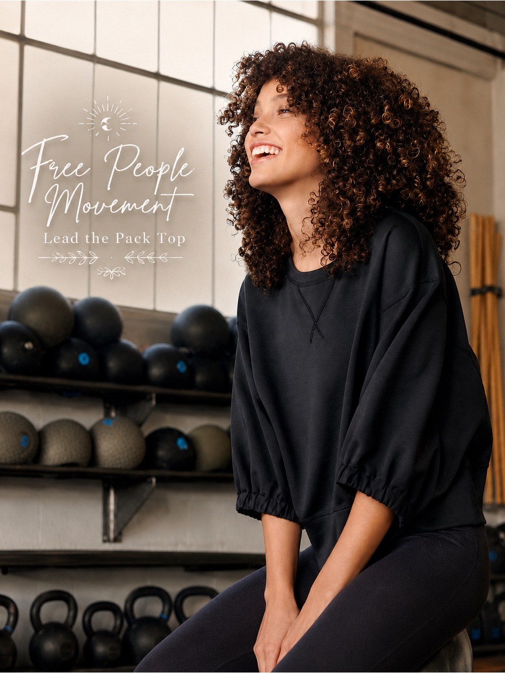 NWT 🆕 ~ Free People 'Lead the Pack' Top in Black ~ Size XS